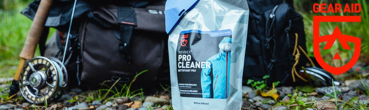 GEAR AID - Salabo un atjauno jakas, teltis, vadeirus un citu ekipējumu.