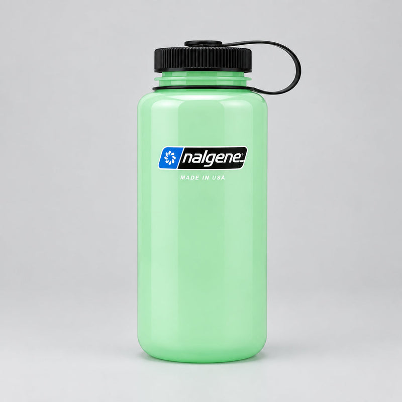 Nalgene Sustain Wide Mouth zaļa 1 L ūdens pudele pārgājieniem un ikdienai