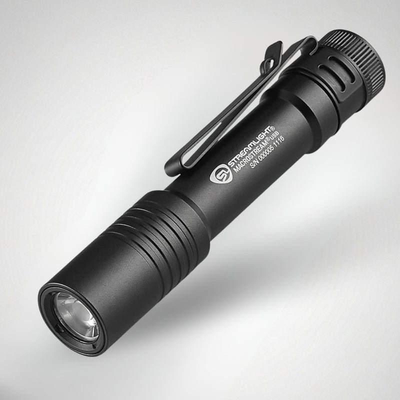Streamlight MacroStream USB melns LED kabatas lukturītis — Streamlight kolekcija