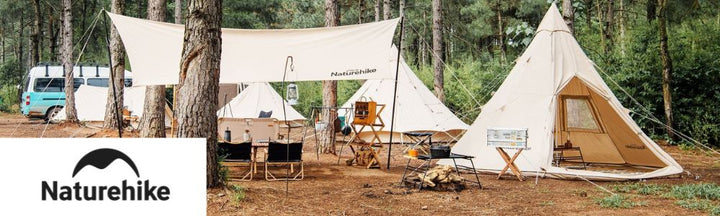 Naturehike — teltis, kempinga mēbeles un guļammaisi taviem pārgājieniem