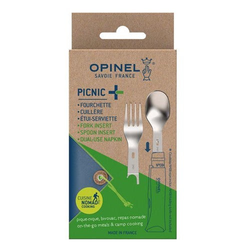 Opinel Пикник+набор вилка, ложка, салфетка