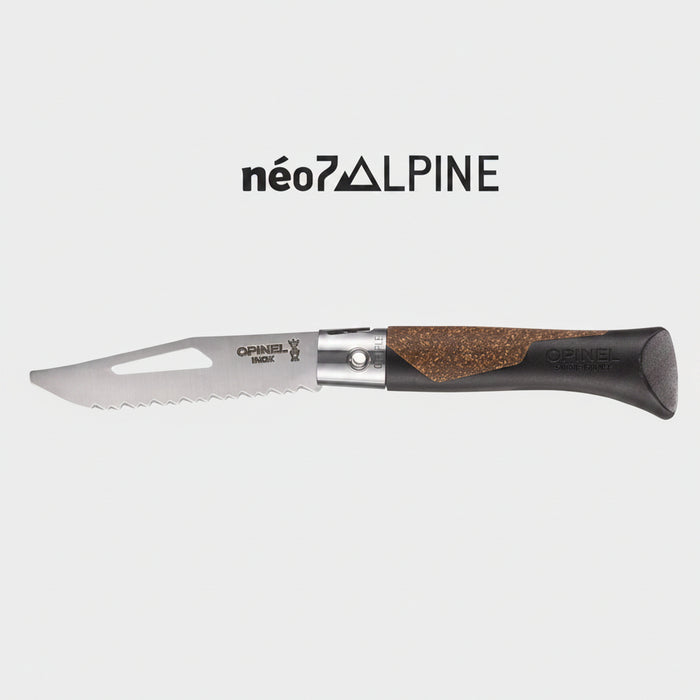 Opinel Inox nazis NEO 07 Alpine melni brūns