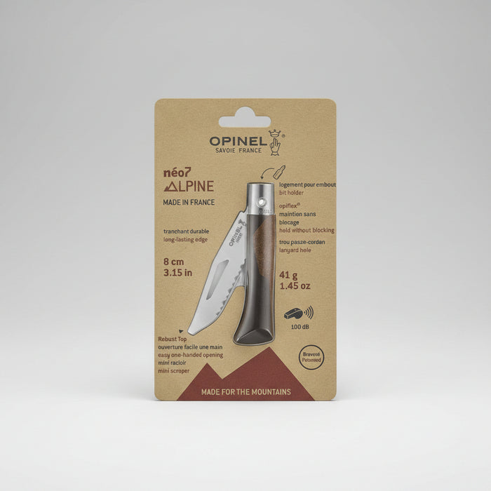 Opinel Inox nazis NEO 07 Alpine melni brūns
