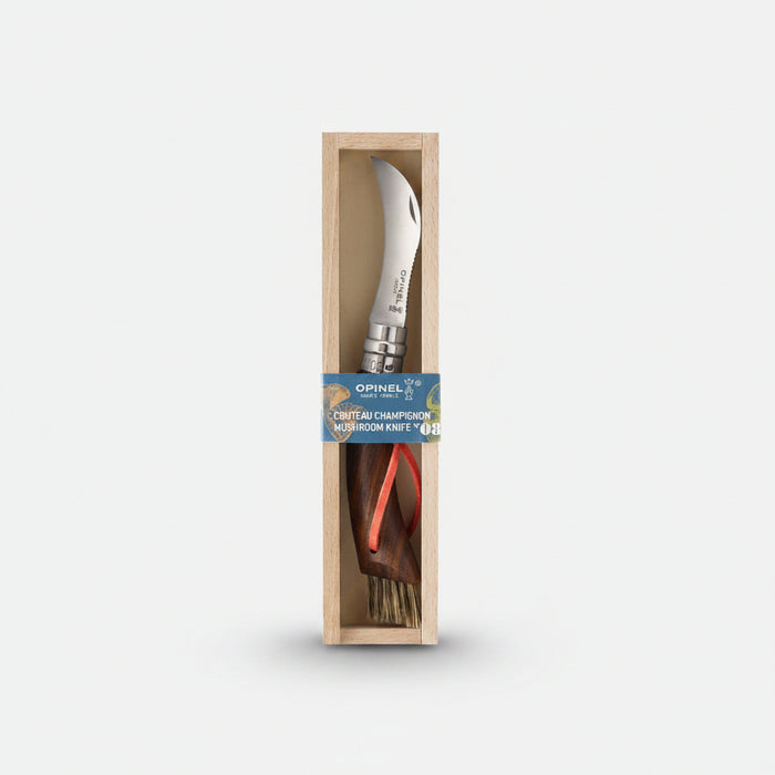 Нож Opinel «Грибы» №8 (черный) в подарочной коробке