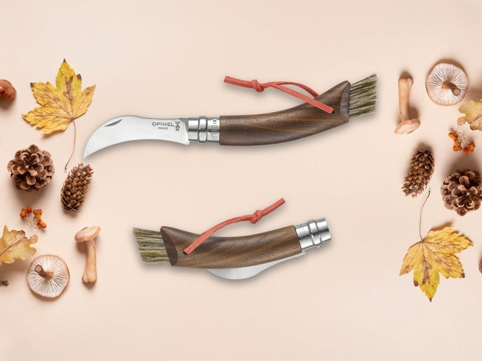 Нож Opinel «Грибы» №8 (черный) в подарочной коробке