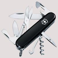 Multitool with various tools victorinox climber-pocket knife black