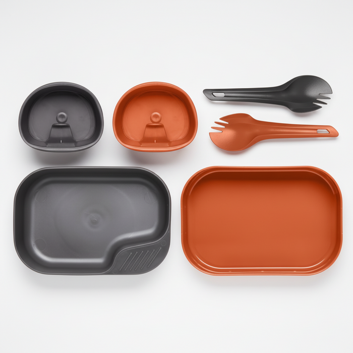 WILDO CAMP-A-BOX DUO LIGHT ORANGE/DARK GRAY SET