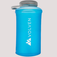 soft Blue water bottle with Volven logo