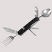 Multifunctional kitchen tool with fork, knife, and spoon 