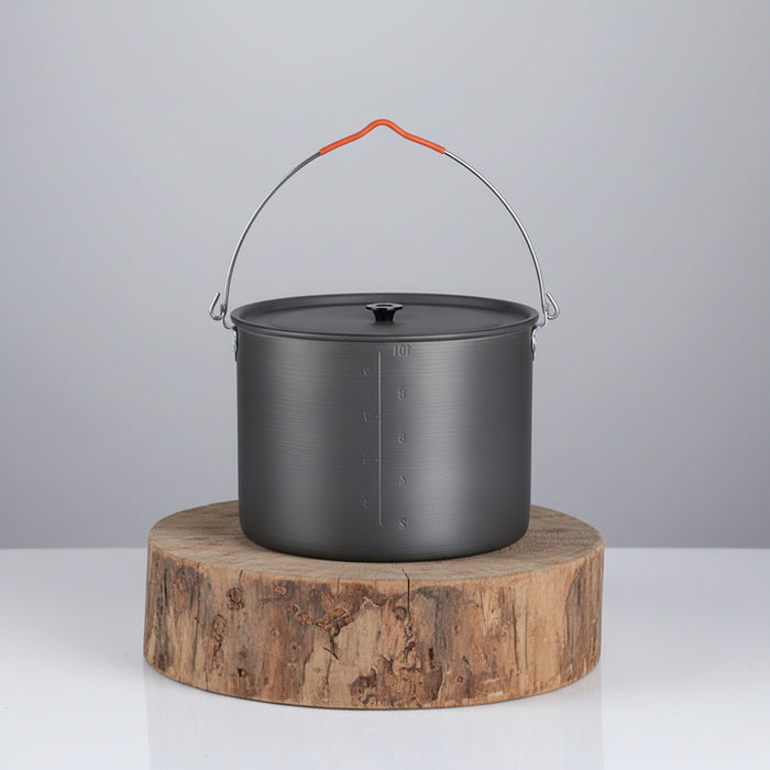 10 L camping aluminium pot