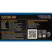 Lithium Battery Rebelcell 12V30 AV — 30Ah, 2025 Model — technical view 3