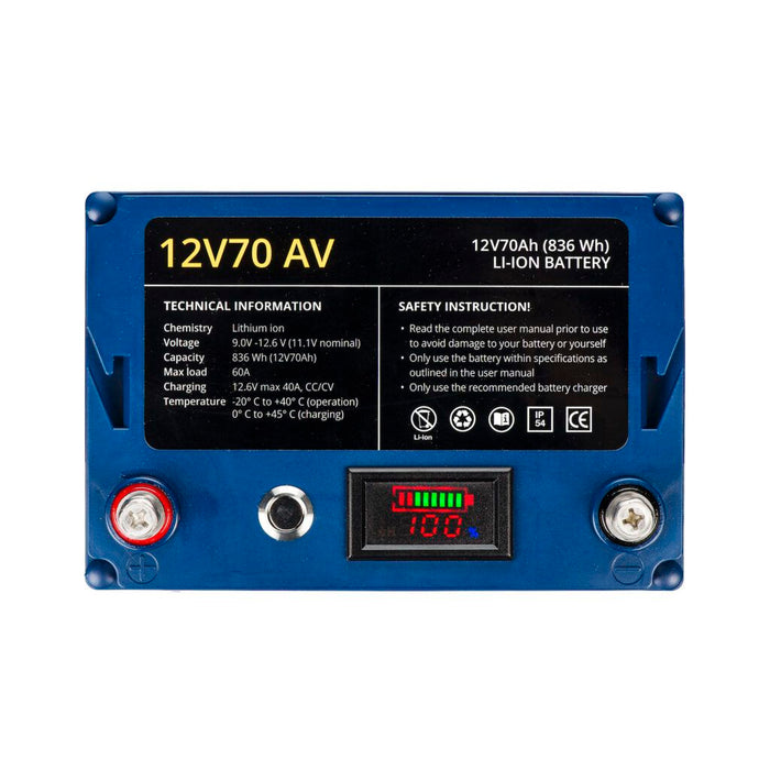 Lithium Battery Rebelcell 12V70 AV — 70Ah, 836Wh — technical view 2