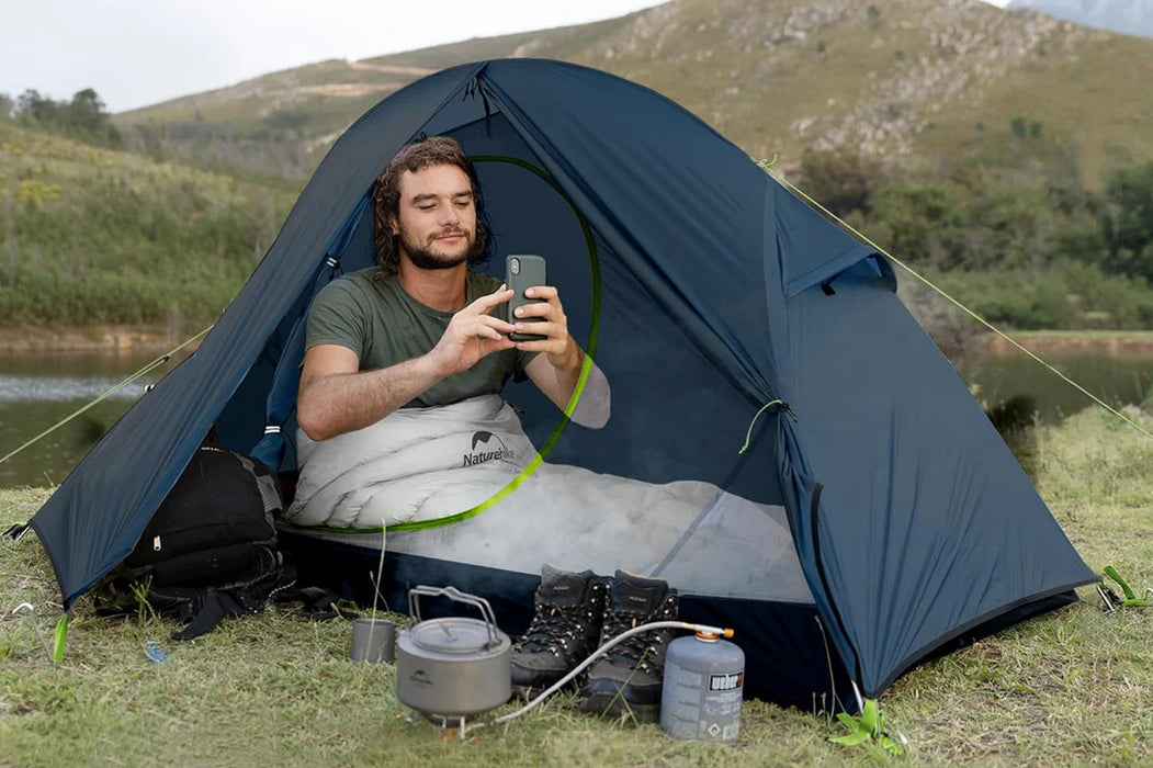 Vieglā telts Naturehike Vienvietīga 1.6 kg Zila