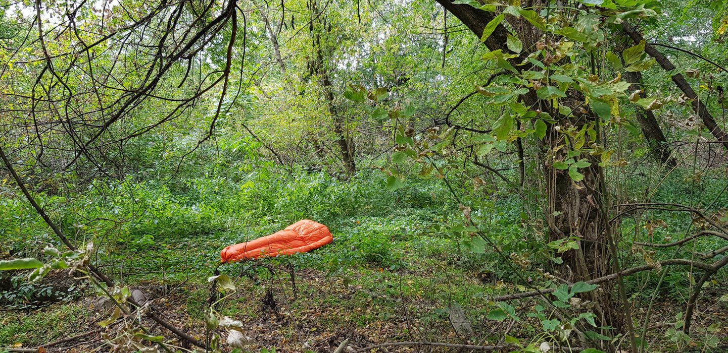 Down-filled Hammock Under quilt Bushmen GLOW -12C 800gr