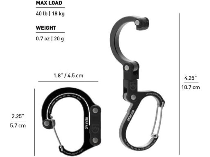 GearAid Heroclip Mini Stealth Black