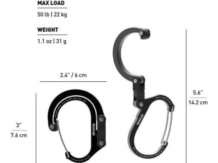 GearAid Heroclip mazais melnbaltais un zilais