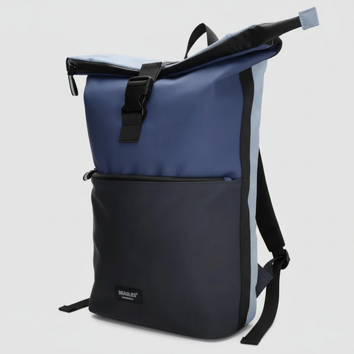 Beagles Originals daudzkrāsaina ūdensizturīga mugursoma 15,6 collas (34.5x19.4 cm) tumši zila