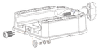 Downrigger Lock Cannon 1903020 — Pin-Tumbler — manufacturer installation drawing