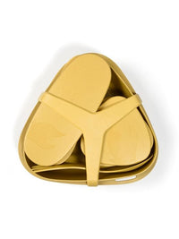 Light My Fire LunchKit BIO mustyyellow komplekts ar traukiem, Spork dakšiņu, hermētiskām kastēm un stiprinājumu ēdiena organizēšanai.