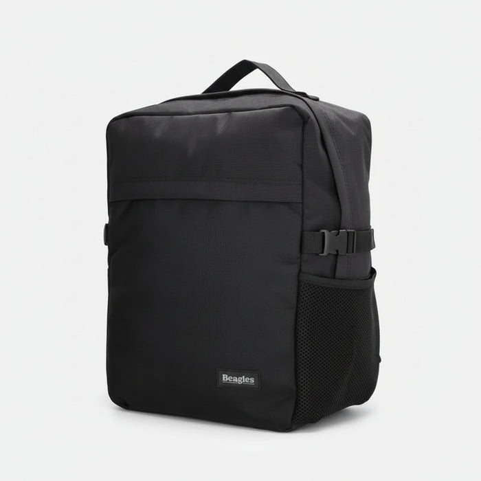 Beagles Kyoto zem sēdekļa novietojamā rokas bagāžas mugursoma, melna