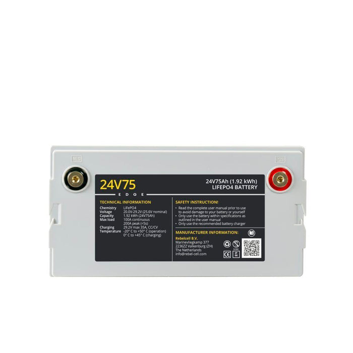 LiFePO4 Battery Rebelcell 24V75 EDGE — 75Ah, Bluetooth — additional product view 2