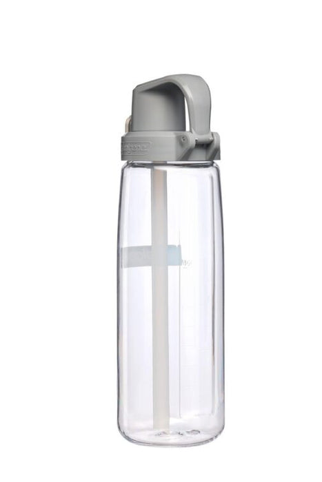 Nalgene FreshFlow Sustain Straw Water Bottle - 24 oz Clear/Gray Cap