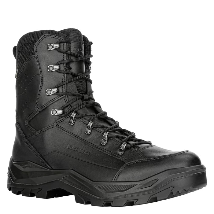 Тактические болинки LOWA RENEGADE II GTX HI Черные гладкая кожа GORE-TEX 