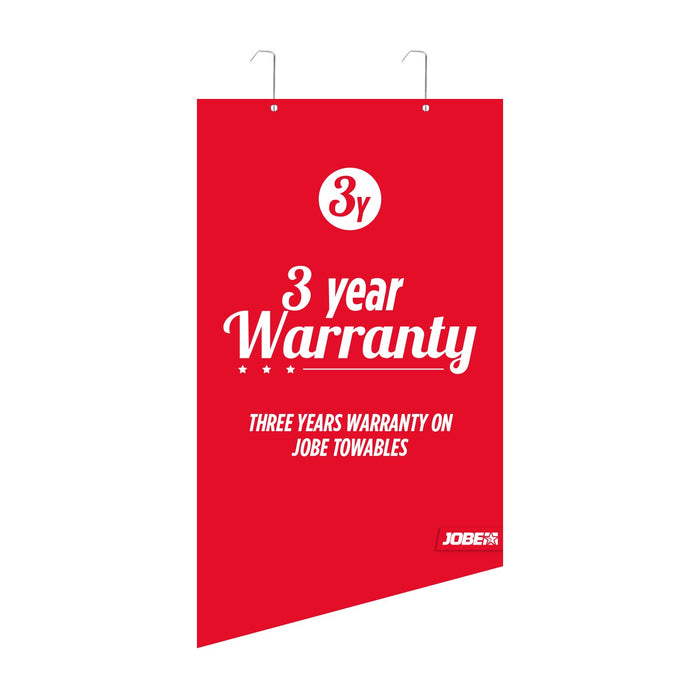 Jobe Warranty Sign 3-years