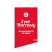 Jobe Warranty Sign 3-years