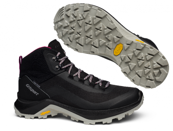 Grisport pārgājienu zābaki, ūdensnecaurlaidīgi, melni, ar Vibram zolēm, piemēroti Latvijas laikapstākļiem.