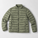HUMTTO olive green quilted insulated inner jacket, front view