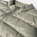 HUMTTO olive green insulated jacket collar zipper quilting and logo detail