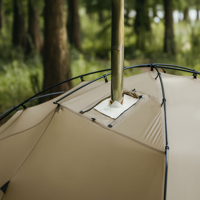 Палатка с выходом под дымоход Naturehike Massif Solo 2.5 kg Серая