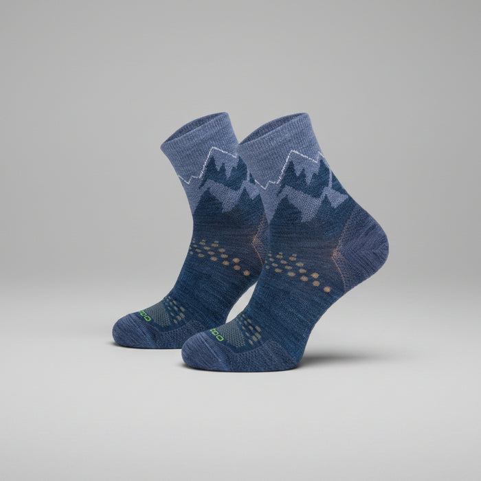Носки из шерсти альпака и мериноса All Trail Hiker Thin, синие