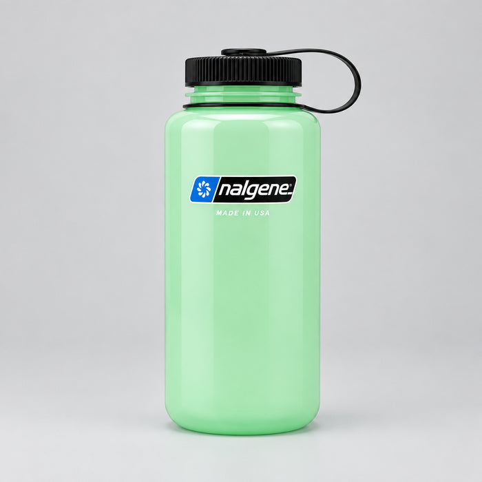 Nalgene Sustain Wide Mouth Water Bottle - 32 oz Glow Green