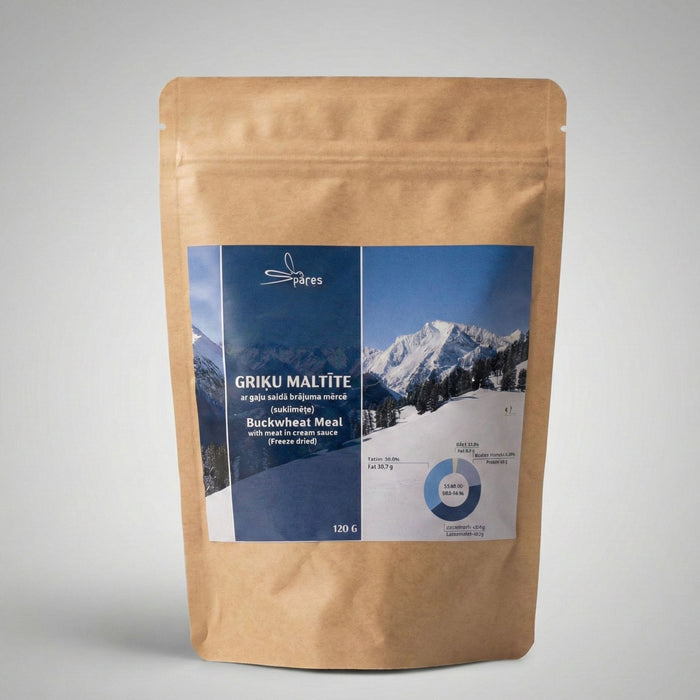 Гречневая каша с фаршем в сливочно-сметанном соусе 120 г 563kcal