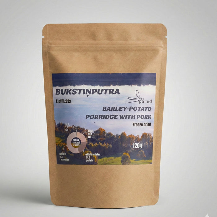 Лиофилизированная еда Spāres-L ячменевая каша с картофелем, обжаренной свининой и луком 634 kcal
