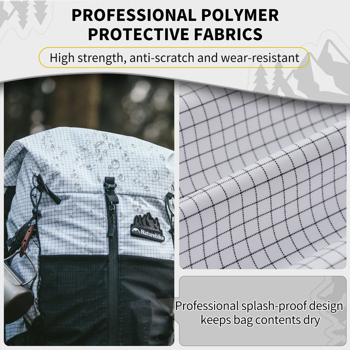 Походный рюкзак 30+5 – лёгкий водоотталкивающий Naturehike Helium Series