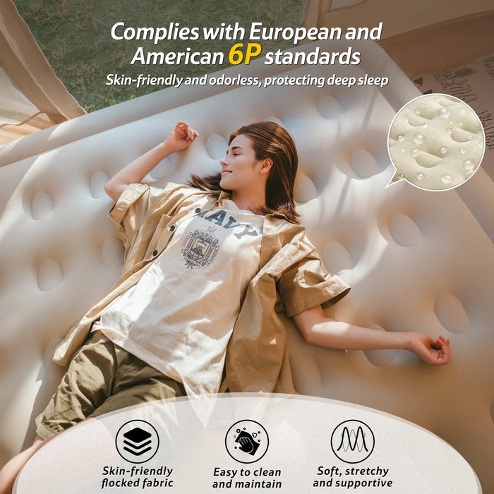 Надувной матрас Naturehike Double воздушный матрас + встроенный аккумуляторный насос 200 × 150 × 25 cm