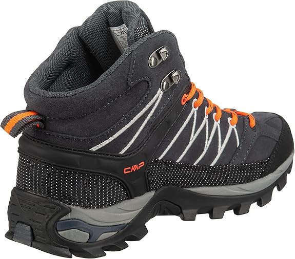 CMP - Rigel Mid Trekking Shoes Waterproof, Antracite-Flash Orange, 45