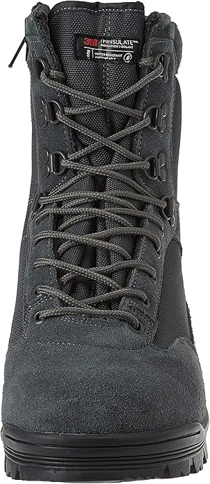 Mil-Tec taktiskais zābaks pelēks, ādas un Cordura materiāls, izolēts, piemērots aukstam laikam un pārgājieniem.