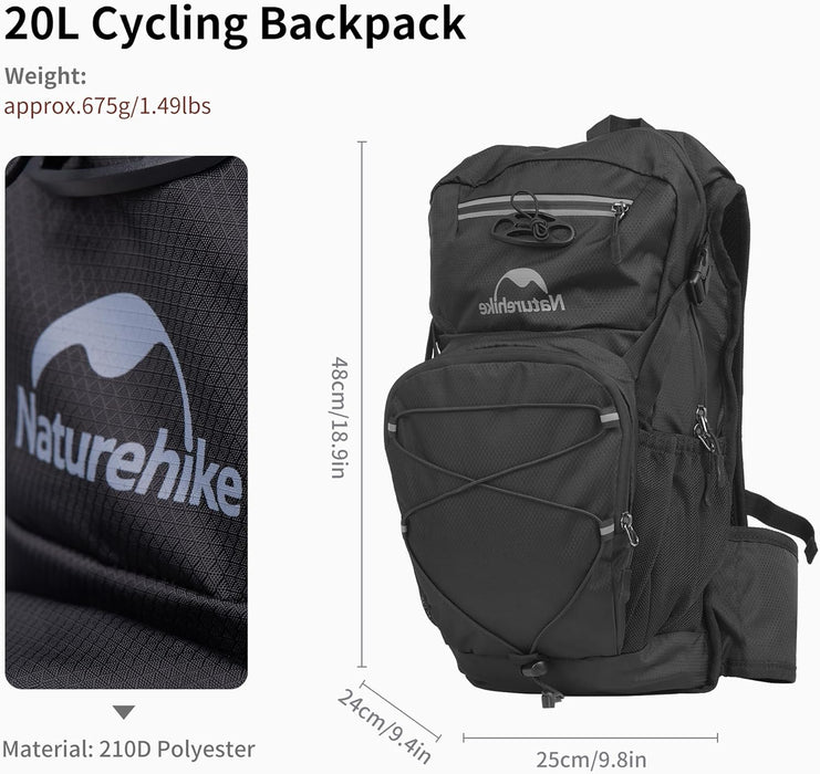 Naturehike Backpack 20L with Drinking System 2L