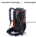 Naturehike 60L+5L Multifunctional Mountain Bag with Rain Cover - Outfish