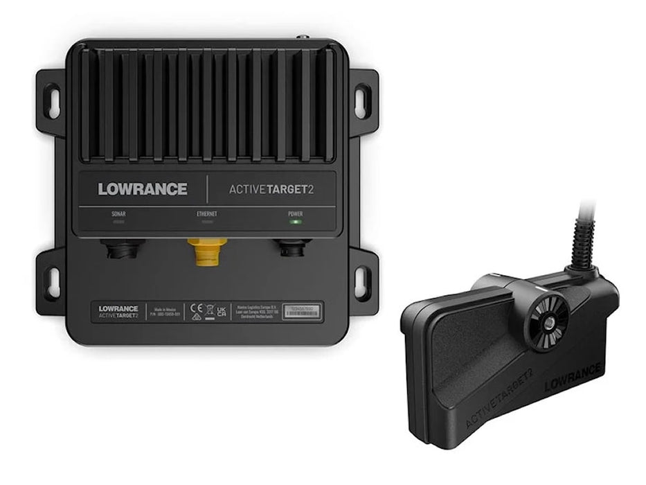 - Lowrance ActiveTarget™2 modulis, sonar transducers, un stiprinājumi
- Augstas izšķirtspējas reālā laika zivju un dibena struktūru attēli
- Iespēja novērot zivju reakciju uz ēsmas reālā laikā
- Piederumu komplektā ir modulis, sonar transducers un stiprinājumi
- Tehniskie dati: transducer kabeļa garums 7.62 m, barošanas avots 12/24 V DC, darba spriegums 10.8–31.2 V DC
- Saderība ar Lowrance HDS Pro, HDS LIVE, HDS Carbon, Elite FS sērijas ierīcēm
- Lowrance