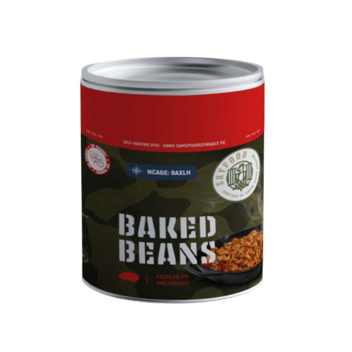 Baked beans with smoked sausage