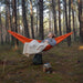 Bushmen ZEN lightest Hammock Orange 330g - viegls un izturīgs oranžs hamaks mežā komfortam un atpūtai.