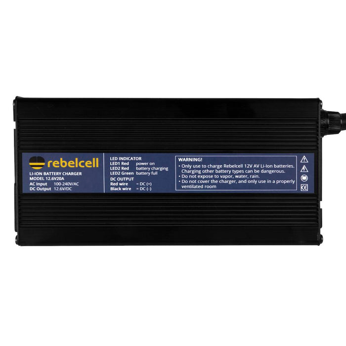 Lithium-Ion Charger Rebelcell 12.6V20A — M8 Connection — additional product view 3