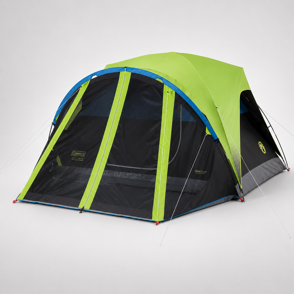Camping Tent Coleman Carlsbad Dark Room 4 Person with Screen Room – WeatherTec — Outfish