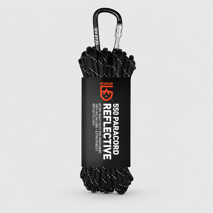 550 Paracord Reflective Black 9 m – Gear Aid Utility Line