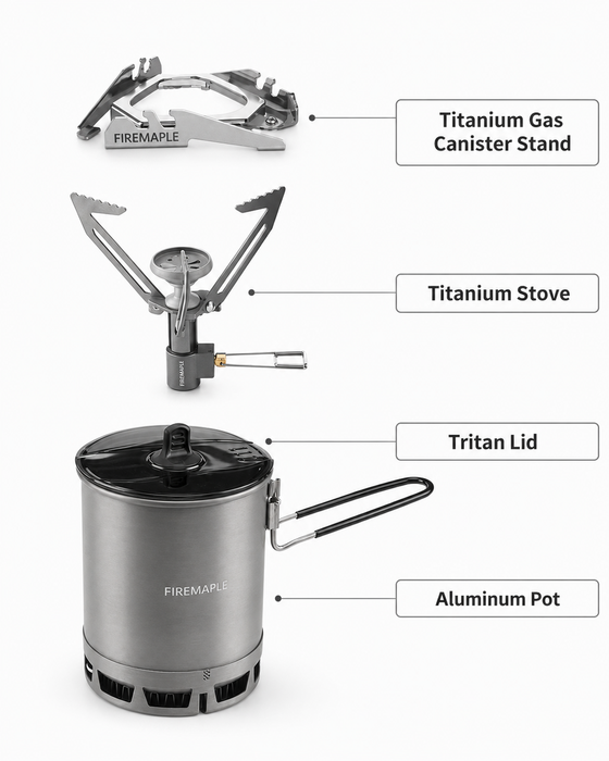 Gatavošanas komplekts Fire-Maple Petrel G3 Ultralight Cooking System 600 ml